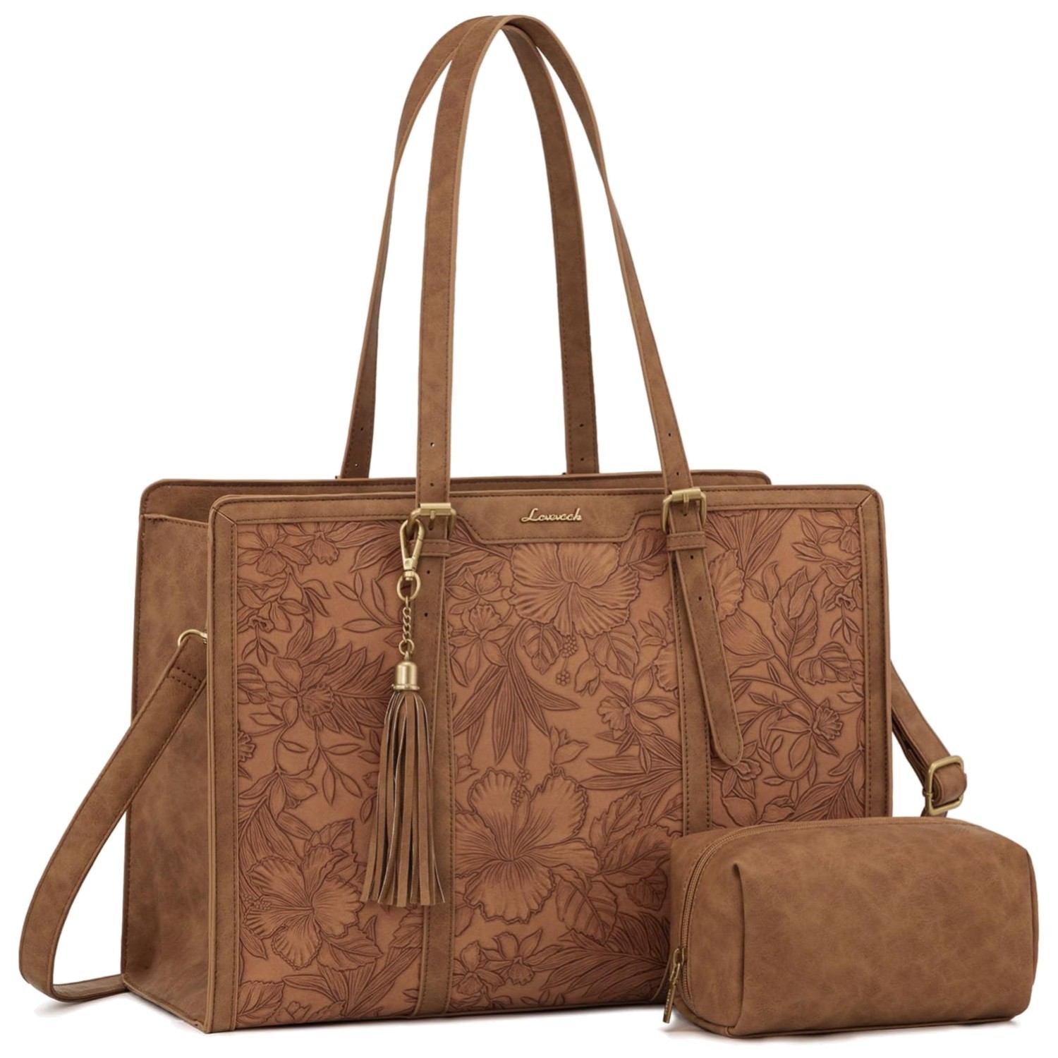 Professional Laptop Bag for Women with Clutch Purse