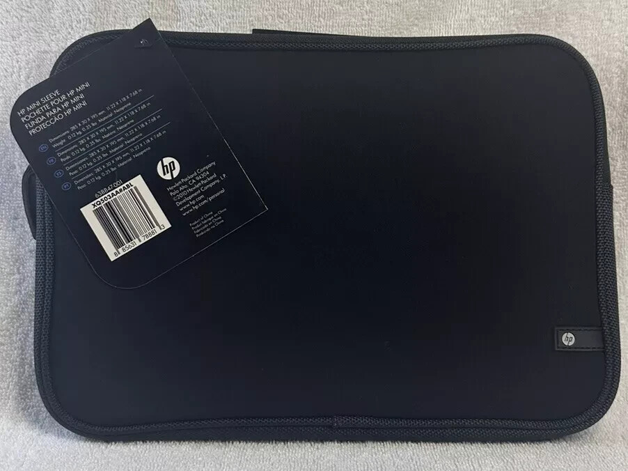 HP Black 10.2" Notebook Laptop Neoprene Mini Sleeve