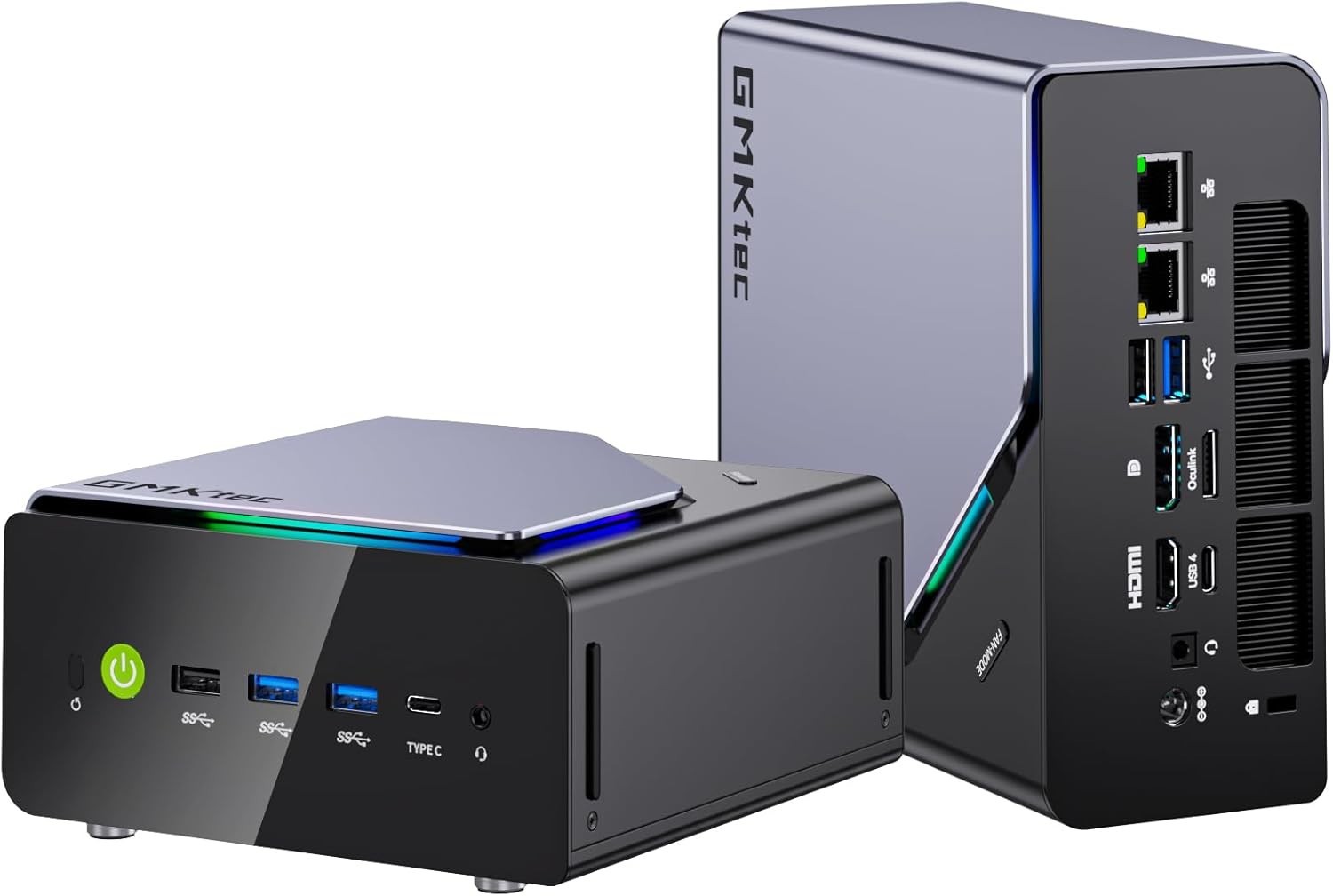 GMKtec Gaming Mini PC K12 AMD Ryzen 7 H 255 Up to 4.9GHz 32GB DDR5 RAM 512GB SSD