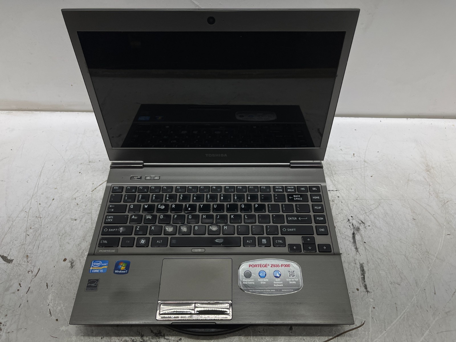 Toshiba Portege Z935-P300 Intel i5-3317U 1.7GHz 4 GB 128GB SSD No Batt