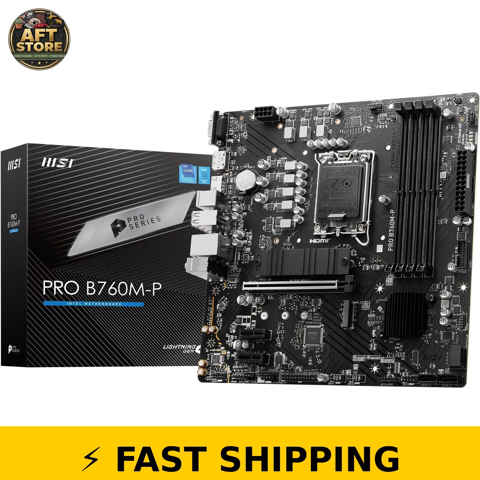 MSI PRO B760M-P Micro-ATX Motherboard - Intel LGA 1700, DDR5