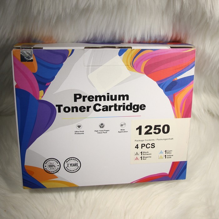 Ezink 1250 Toner 4‑Pack – Open Box, Expired 2024, Cartridges Sealed Unused