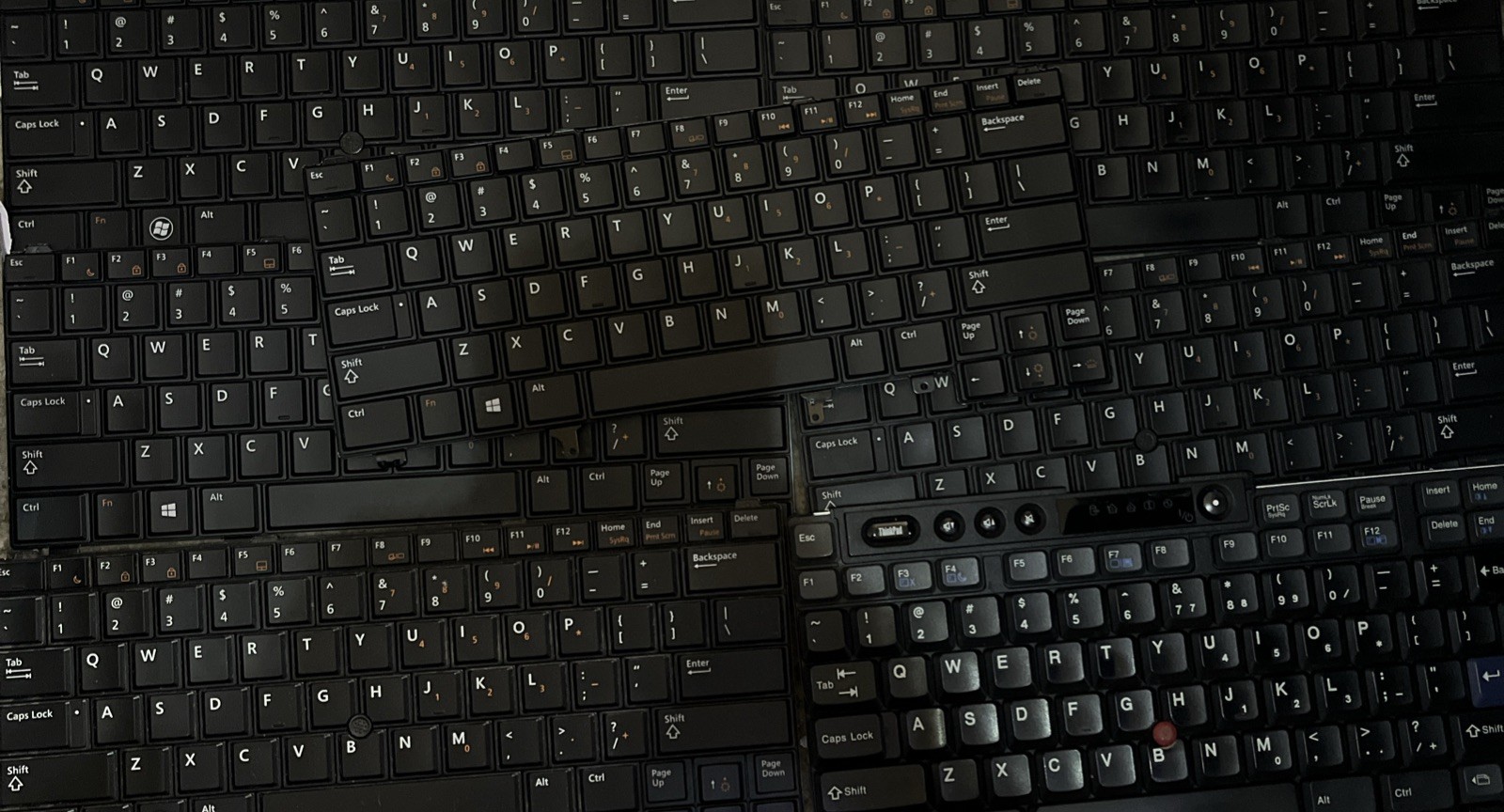Lots Of 10 Laptop Keyboards Nine Dell One Ibm New