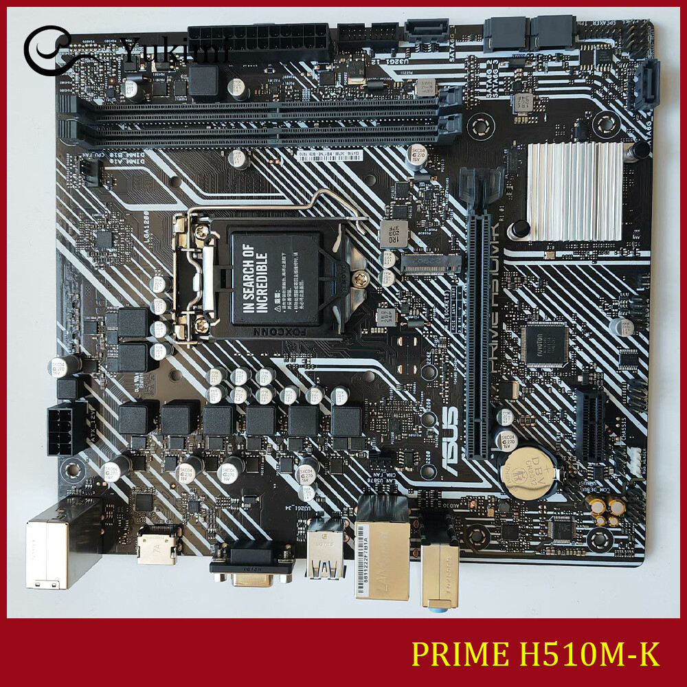 FOR ASUS PRIME H510M-K DDR4*2 LGA1200 64GB micro-ATX Motherboard Test OK