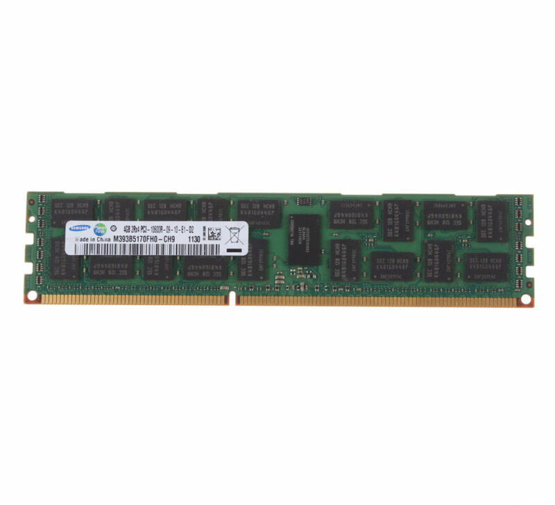 Samsung DDR3 RAM 4 GB 2RX4 1333MHZ PC3-10600R Only Reg ECC Server DIMM Memory