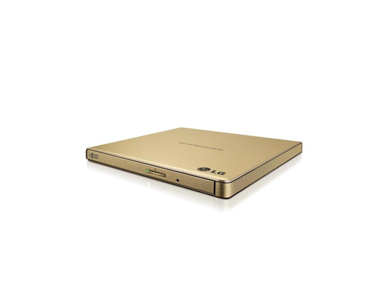 LG External CD / DVD Rewriter With M-Disc Mac & Surface Support (Gold) - Model