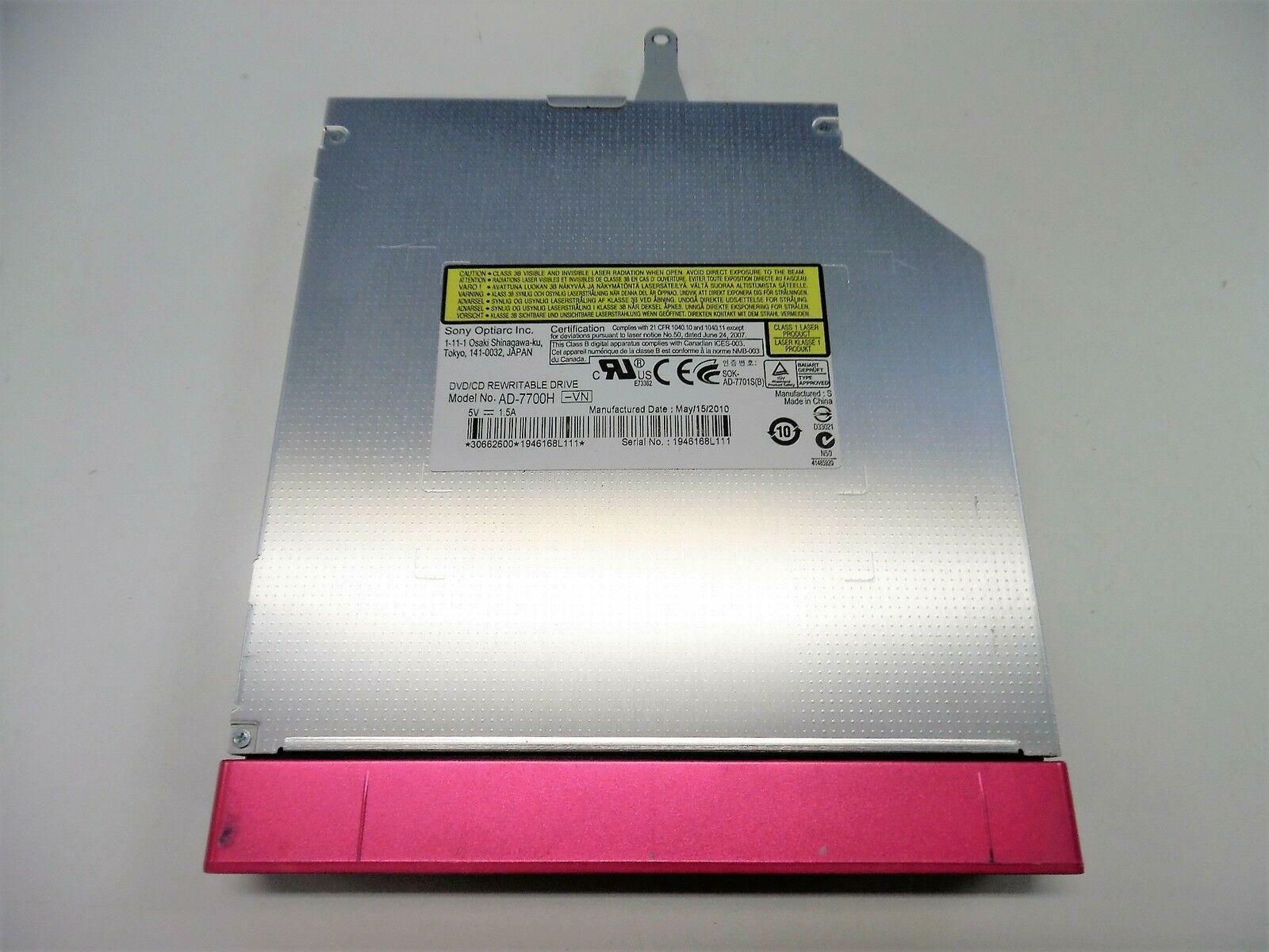 Sony Optiarc AD-7700H-VN 12.7MM DVD/CD RW 8X Tray SATA A-1770-104-A OEM