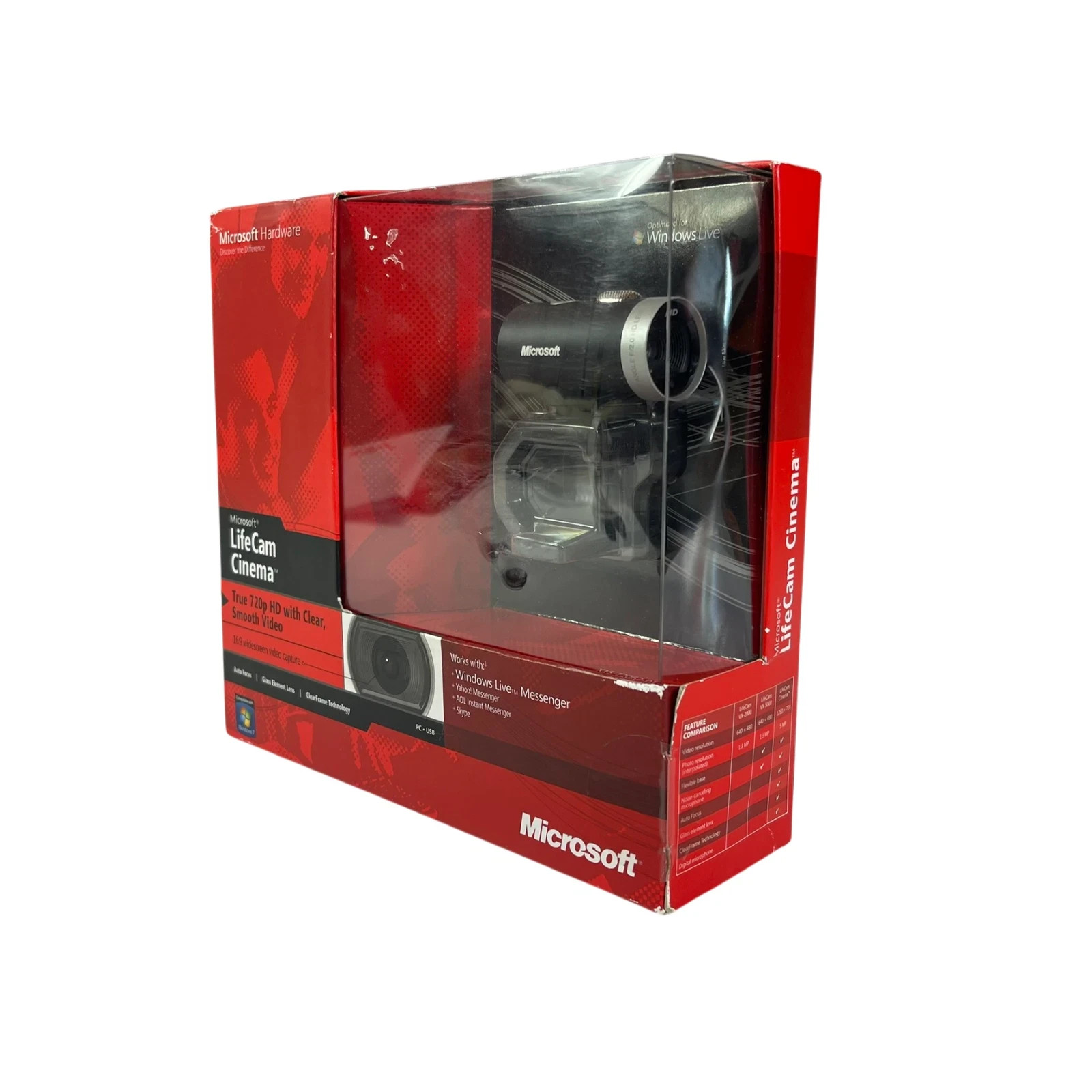 New Microsoft LifeCam Cinema H5D00001 1393 Web Cam Camera Sealed