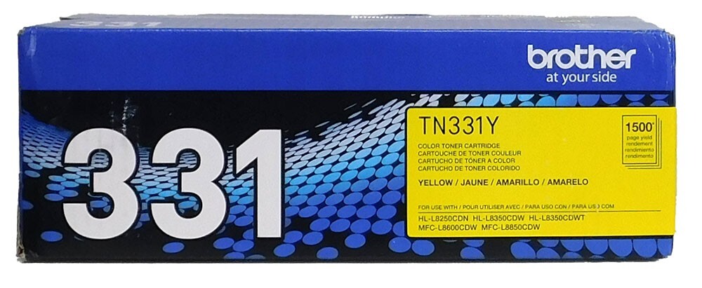 Brother TN331Y Standard Yield Yellow Toner Cartridge