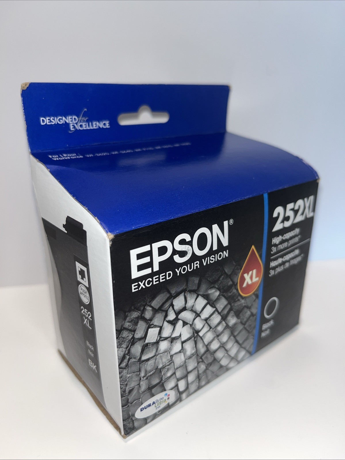 Epson 252XL Black High Yield Printer Ink OEM Genuine Sealed Exp 08/2019