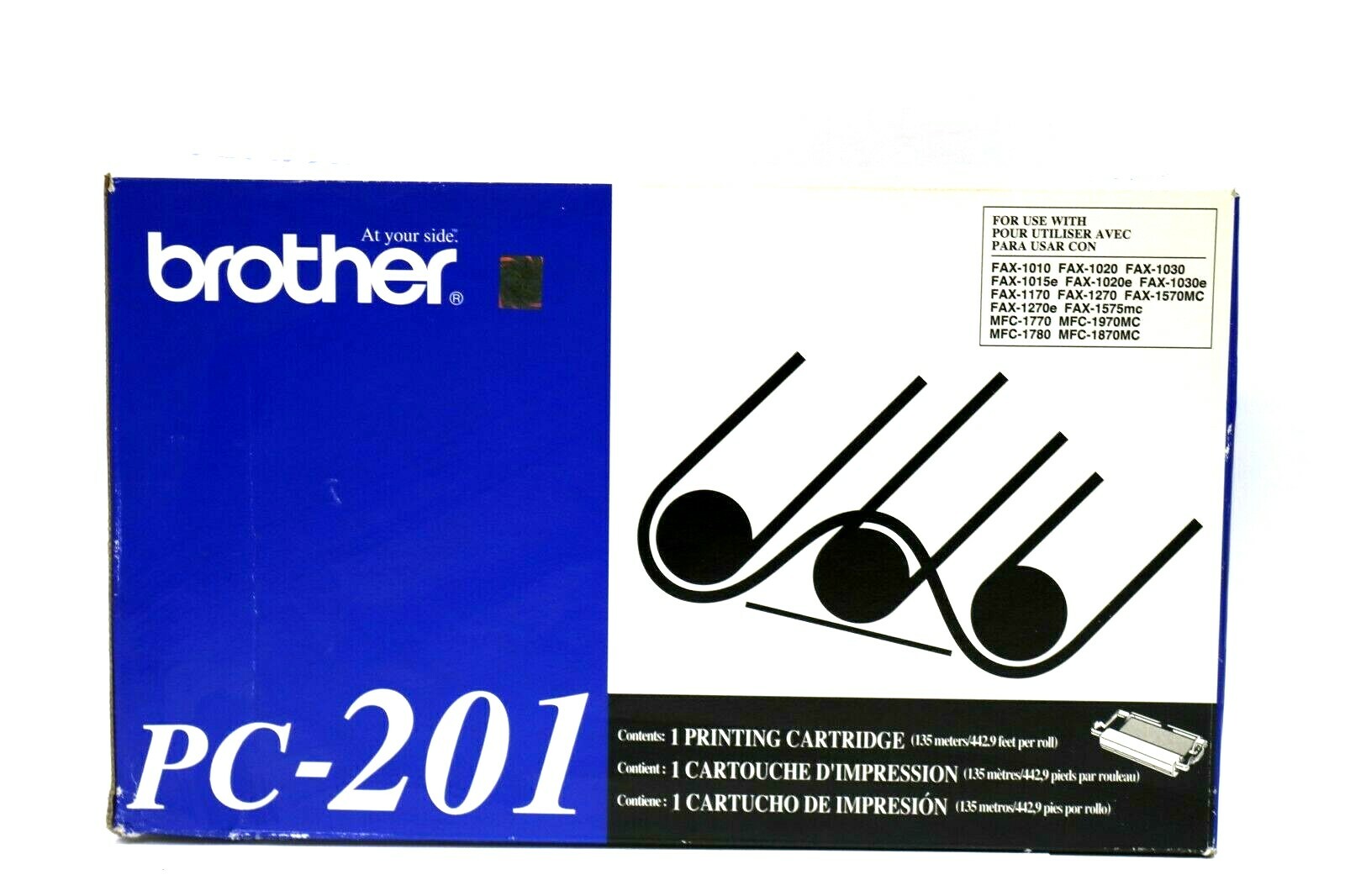Genuine Brother PC-201 Printing Cartridge New Sealed OEM - Fast Shipping FAX MFC