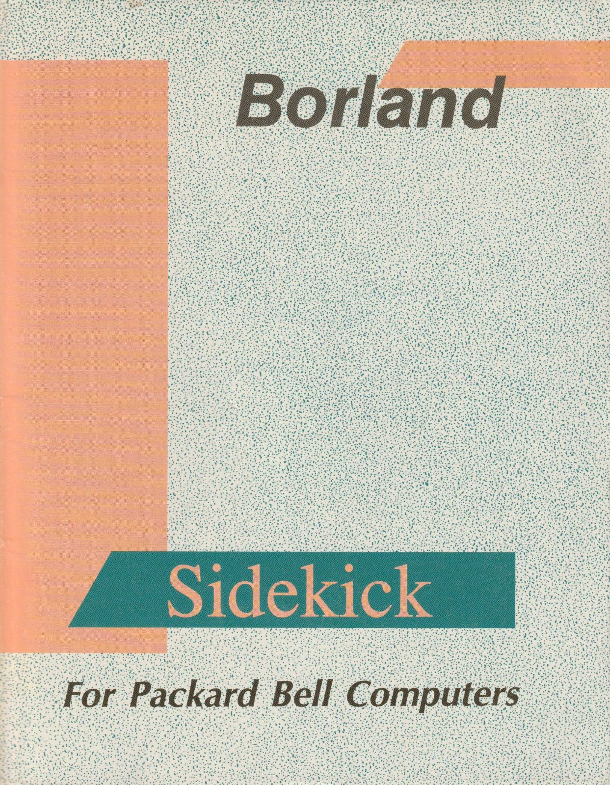 Borland Sidekick Handbook (1984) + 5.25″ Floppy Disk – Vintage DOS Software