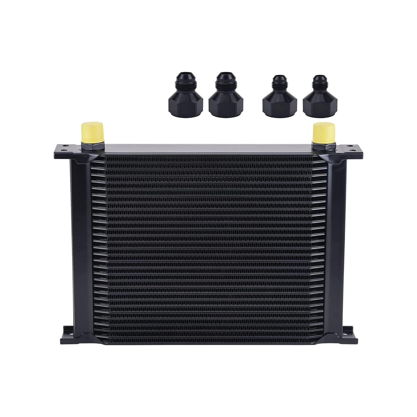 EVIL ENERGY 30 Row Oil Cooler, 10AN Stacked Plate Transmission Engine Cooler ...