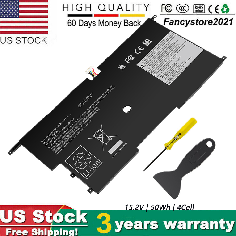 00HW002 00HW003 45N1701 45N1702 Battery for Lenovo ThinkPad X1 Carbon Gen 3 2015