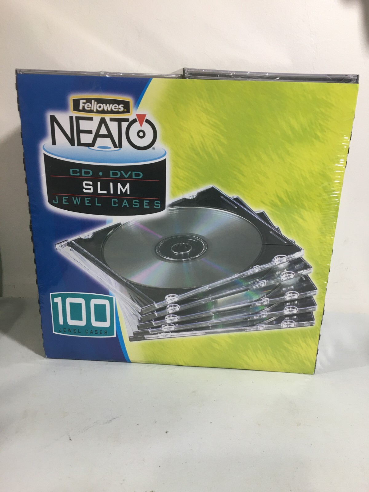 Fellowes Neato CD DVD Slim Jewel Cases 100 