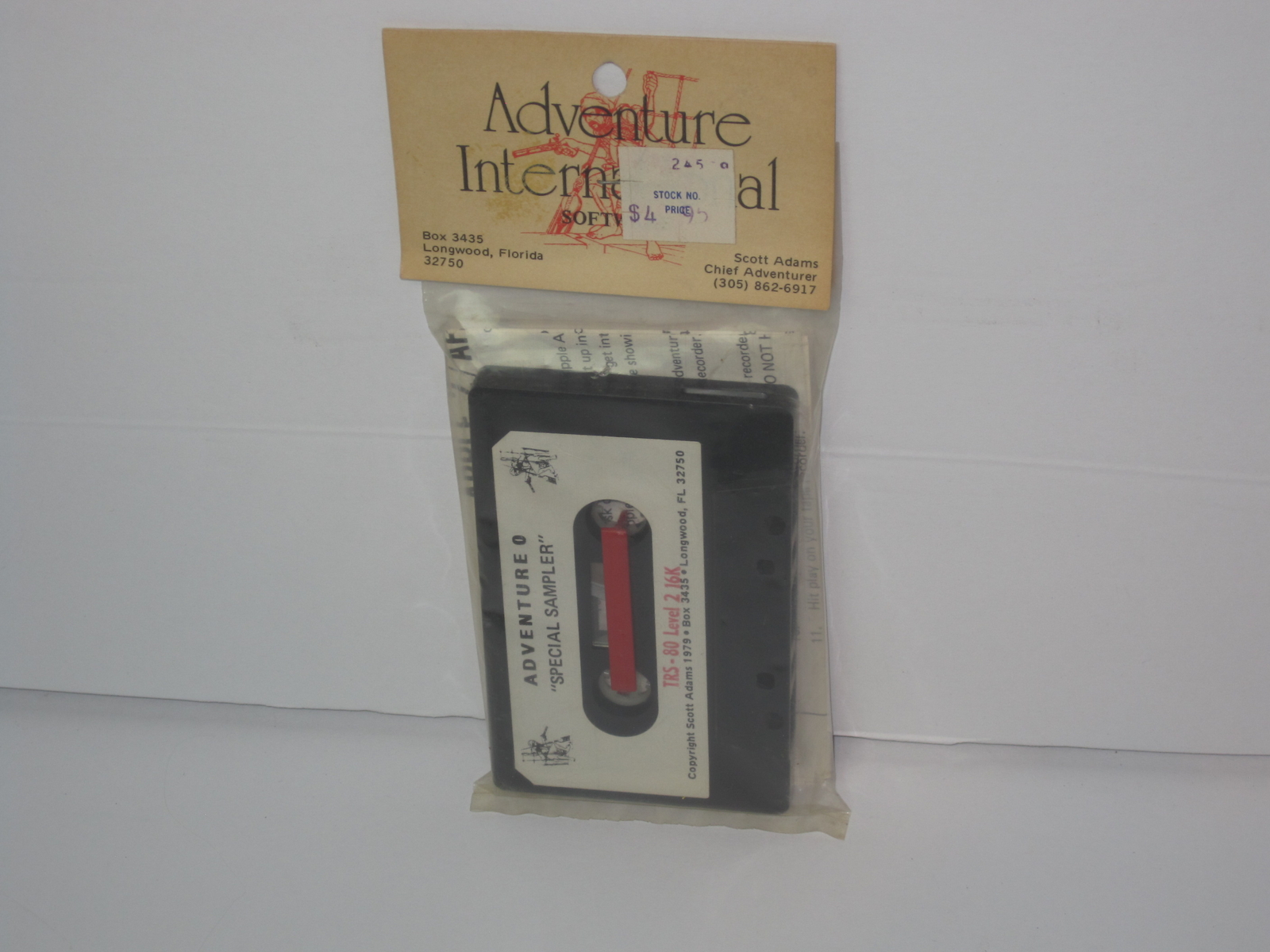 Scott Adam’s TRS-80 ADVENTURE 0 Adventure International NIP Sealed