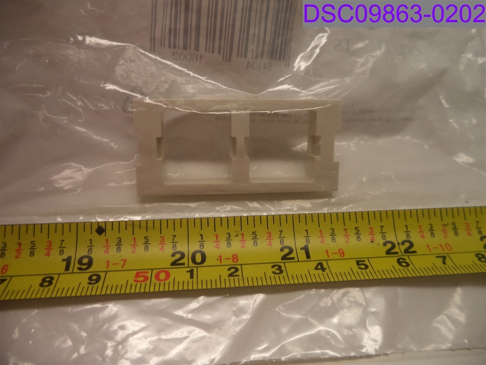 Qty = 2: Commscope White FP Type Double Port Adapter Housing P/N 760008664