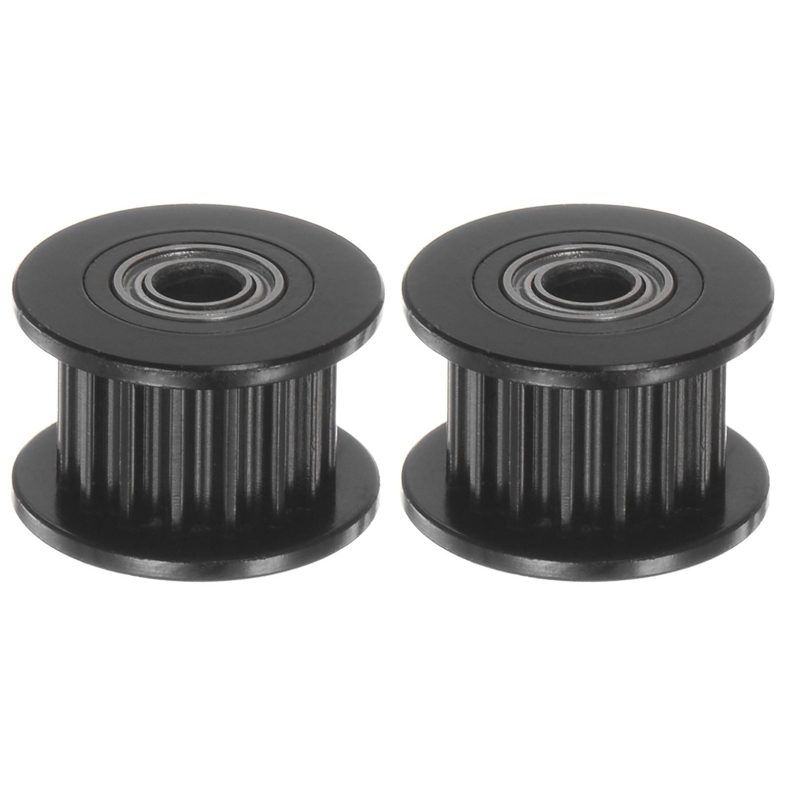 2pcs 2GT Idler Pulley 16 Teeth 3mm Bore 13mm Dia 6mm Width Belt Black