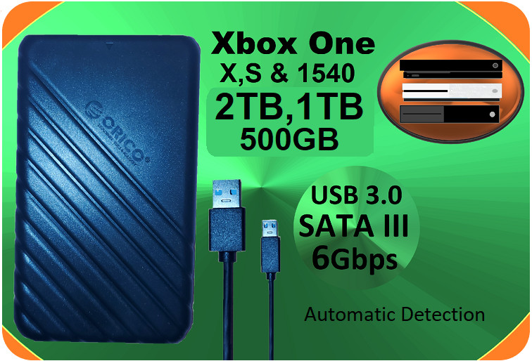 Xbox One Mini HDD 2TB 1TB 500GB  USB 3.0 External Hard Drive Pre-Formatted X, S