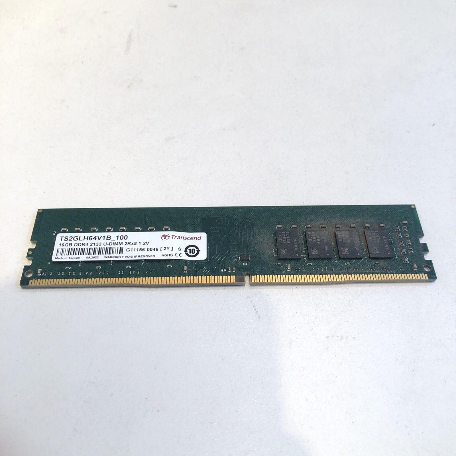 Transcend 16GB DDR4 2133 U-DIMM 15-15-15 2RX8