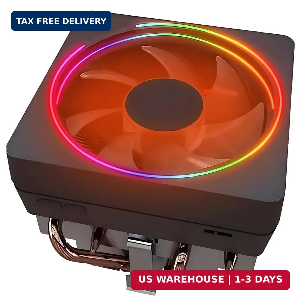 High-Performance CPU Cooler with RGB Fan, 95mm Heat Sink, AMD Socket AM5/AM4/AM3