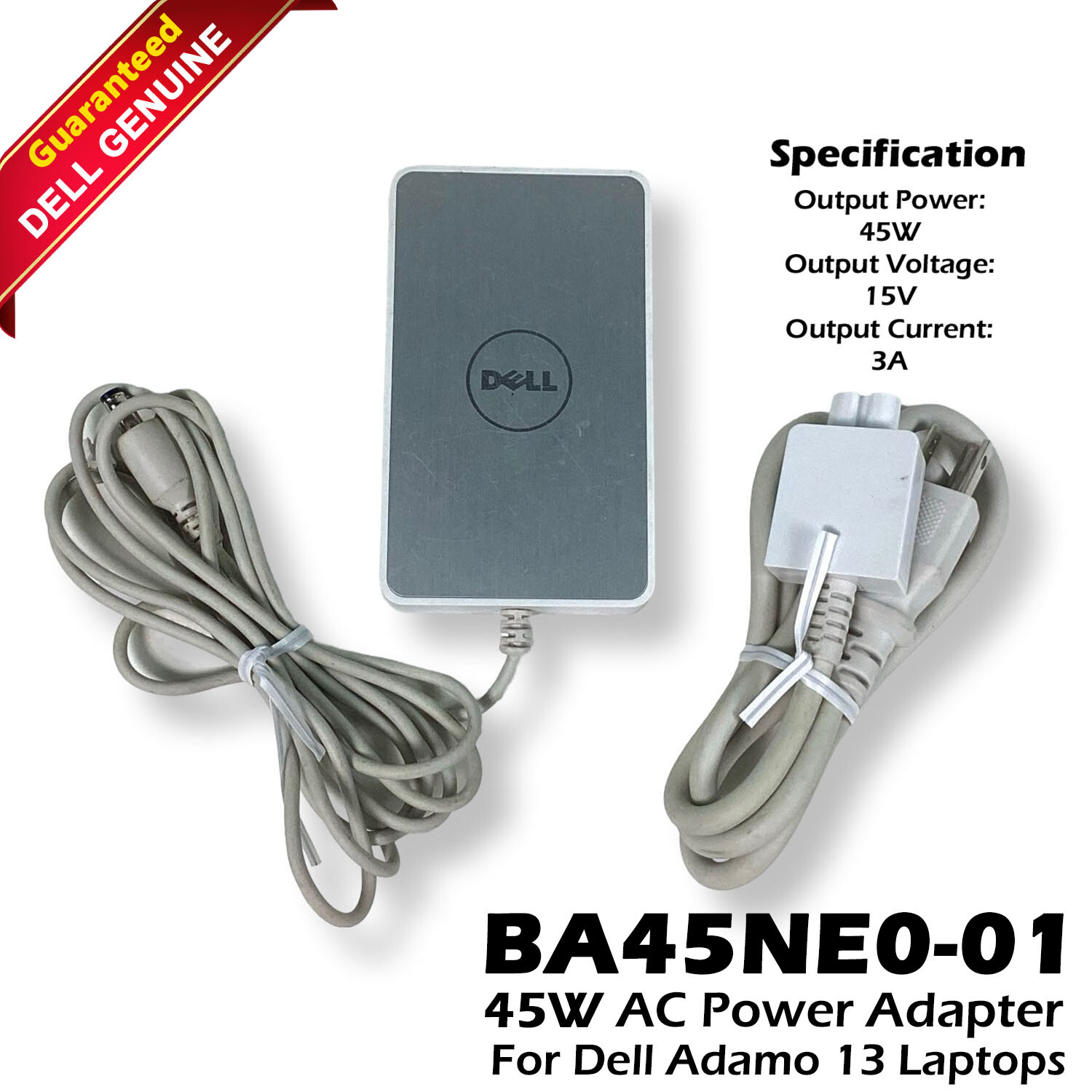 Lot x 5 New Dell OEM Adamo 13 BA45NE0-01 PA-1E AC Power Adapter 45W U939M W282J