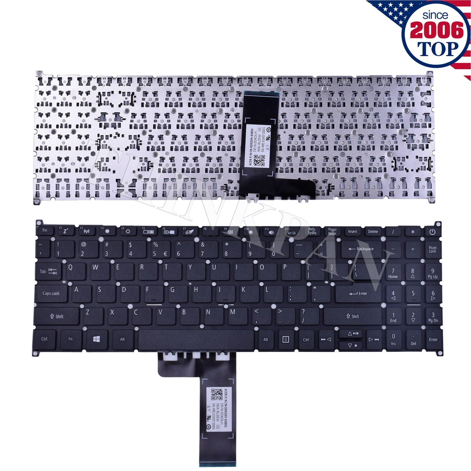 US Keyboard for Acer Swift 3 SF315-41 SF315-51G SF315-52G SF315-54G Black