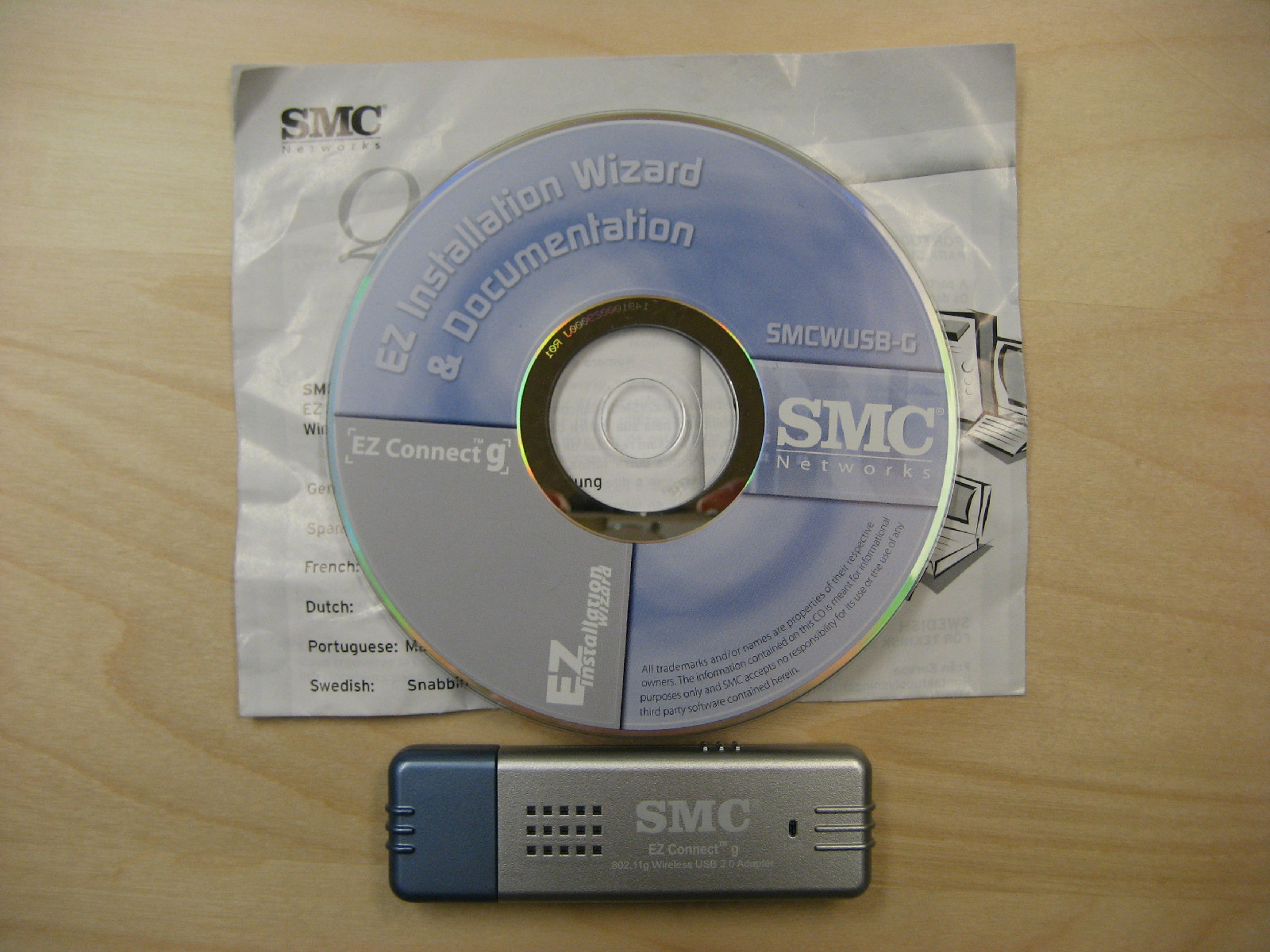 SMC SMCWUSB-G EZ Connect G 802.11g Wireless USB 2.0 Adapter