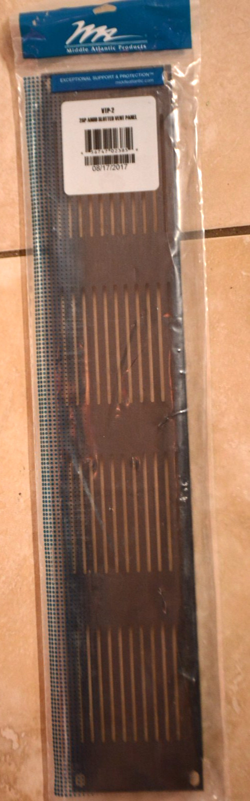 VTP-2, Middle Atlantic 2RU Anodized Slotted Vented Panel Black