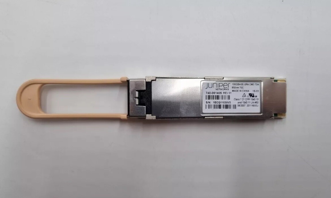 Juniper Networks 740-058734 JNP-QSFP-100G-SR4 QSFP28 850nm 70M OM3 MMF MODULE