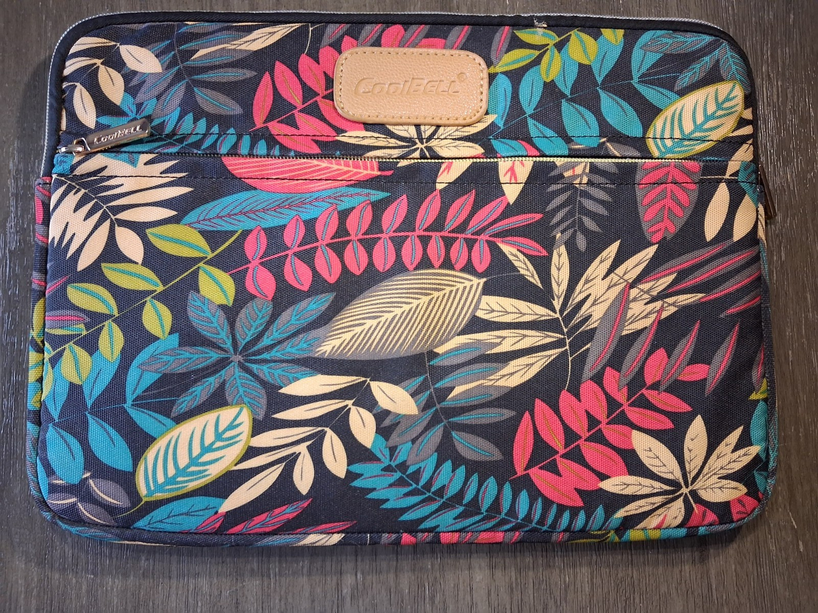 CoolBell Laptop Case 13.5" x 10" Sleeve Padded with 1 Zippered Pocket & Closure