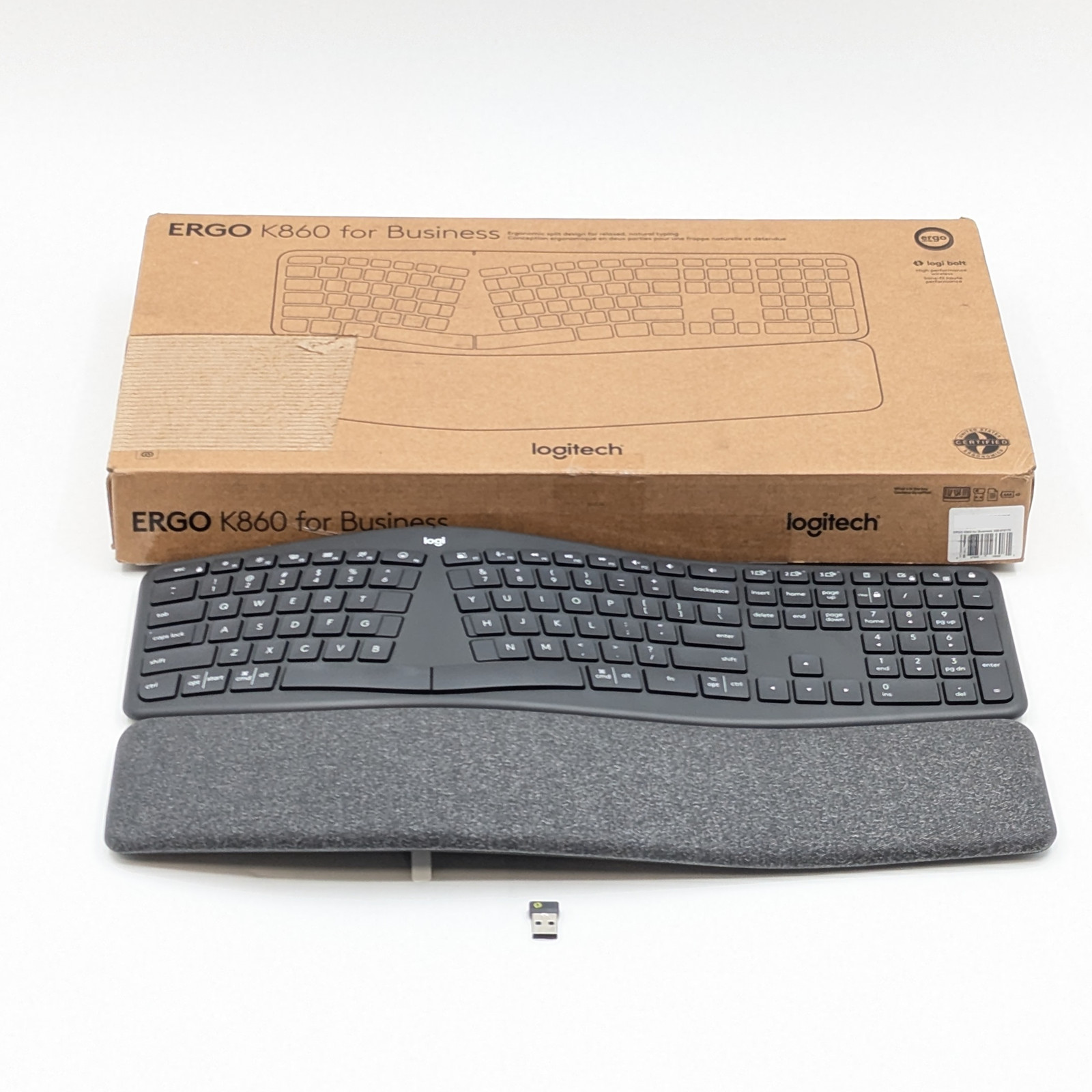 Logitech ERGO K860 for Business Ergonomic Split Keyboard (920-010175) | Gray