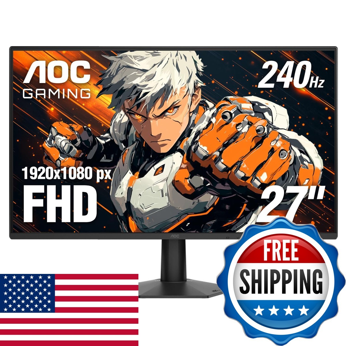 AOC 27G51Z 27" FHD Gaming Monitor 260Hz IPS G-SYNC Compatible