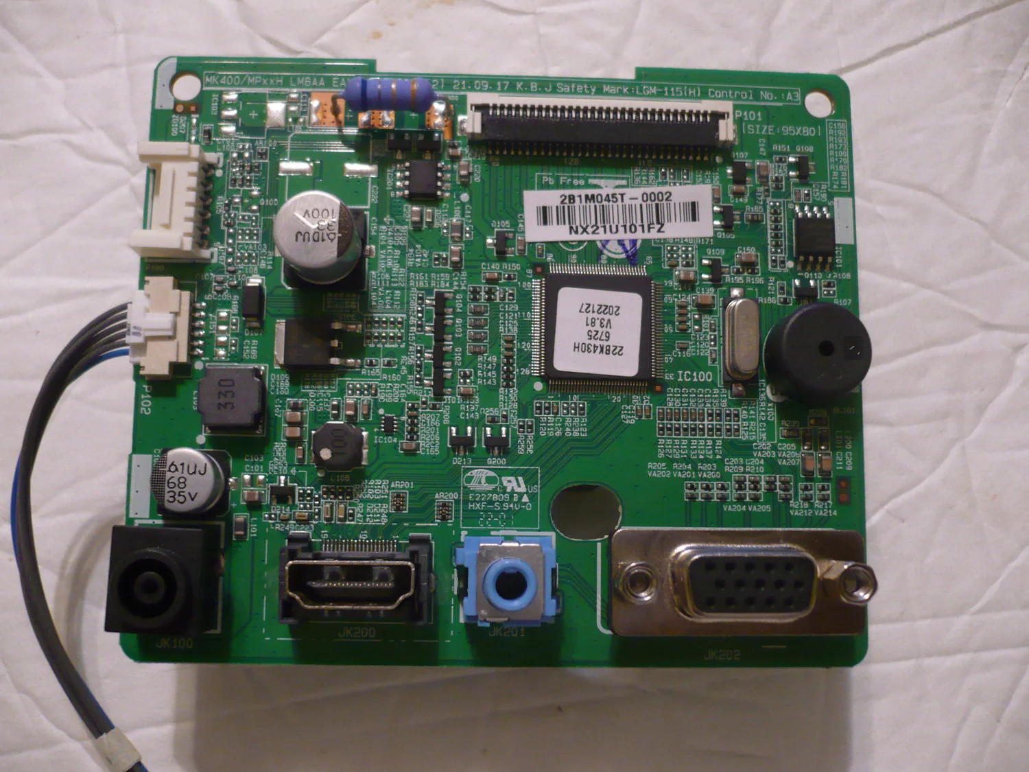 LG 22BK430H-B MONITOR MAINBOARD  EAX65543102(1.2)