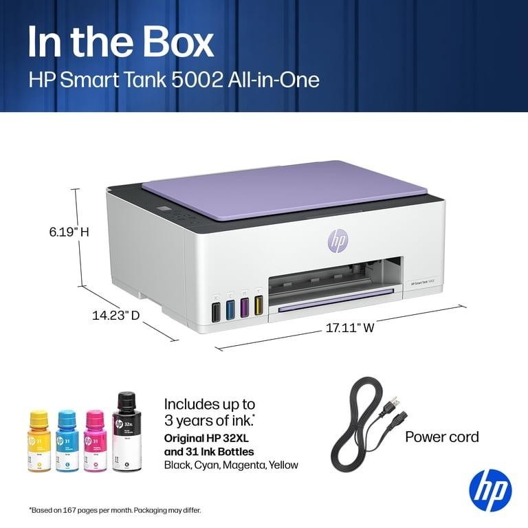 New HP Smart Tank 5002 Wireless All-in-One Ink Tank Printer 3Yrs Ink Dawn Dusk