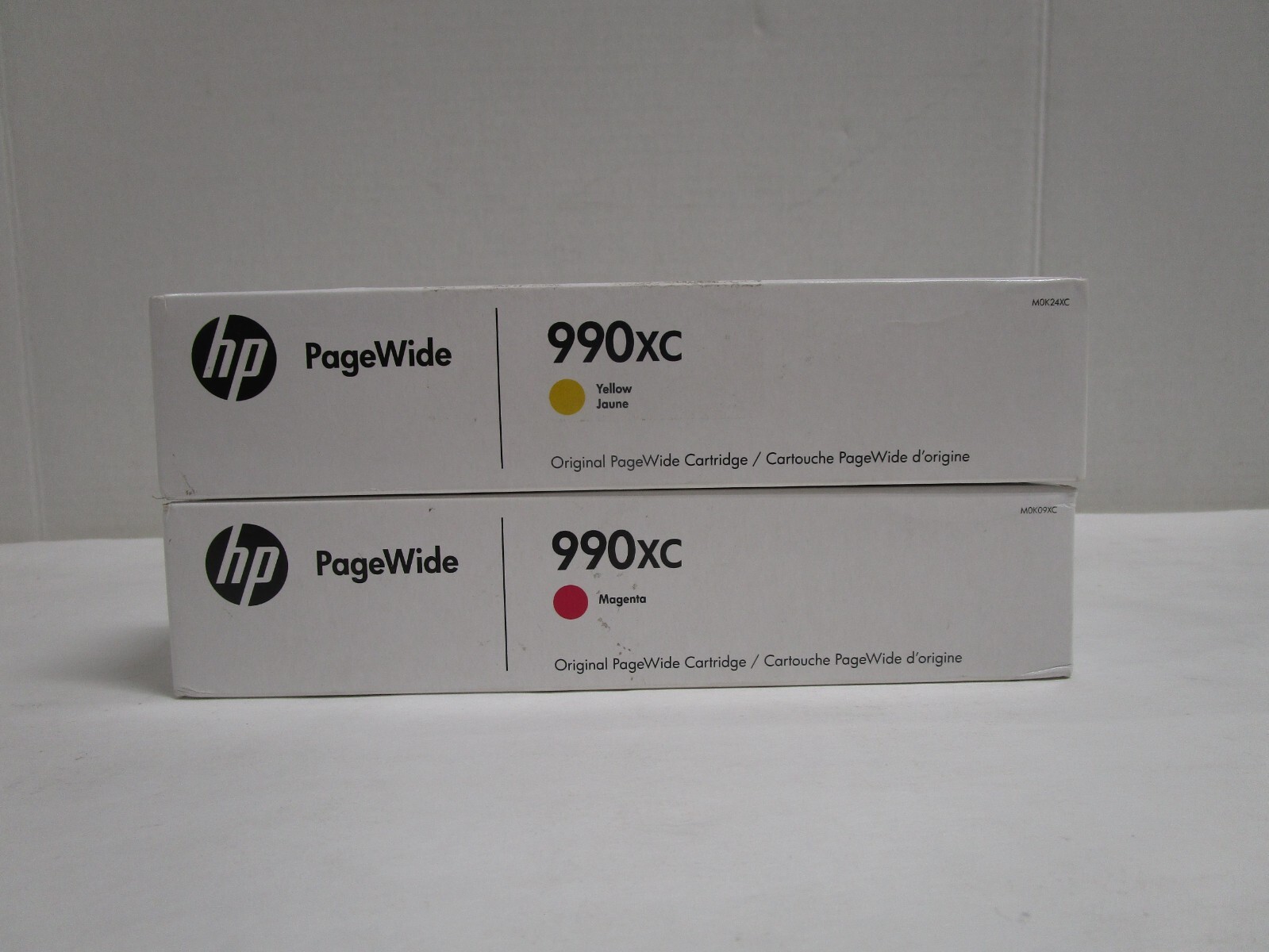GENUINE HP 990XC Page Wide Cartridges YEL. & MAG. EXP. 2026 DATES NEW SHIPS FREE