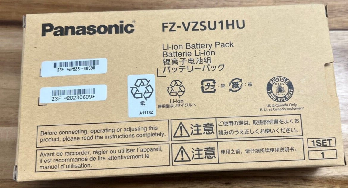 Brand new original battery FZ-VZSU1HU for Panasonic Toughbook FZ-55 Mk1 standard