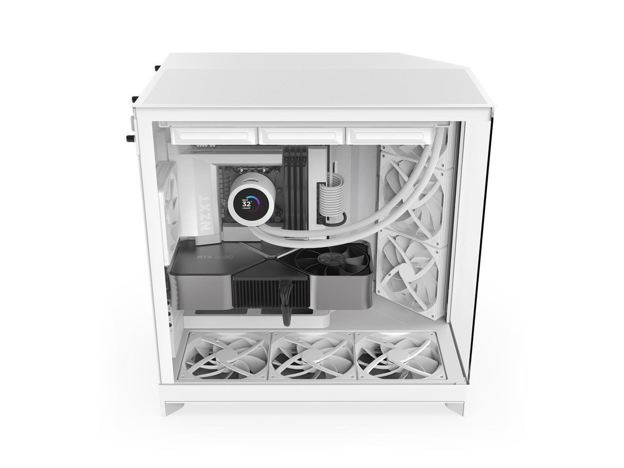 NZXT H9 Flow (2025) CM-H92FW-01 Large Dual-Chamber ATX Mid-Tower - White