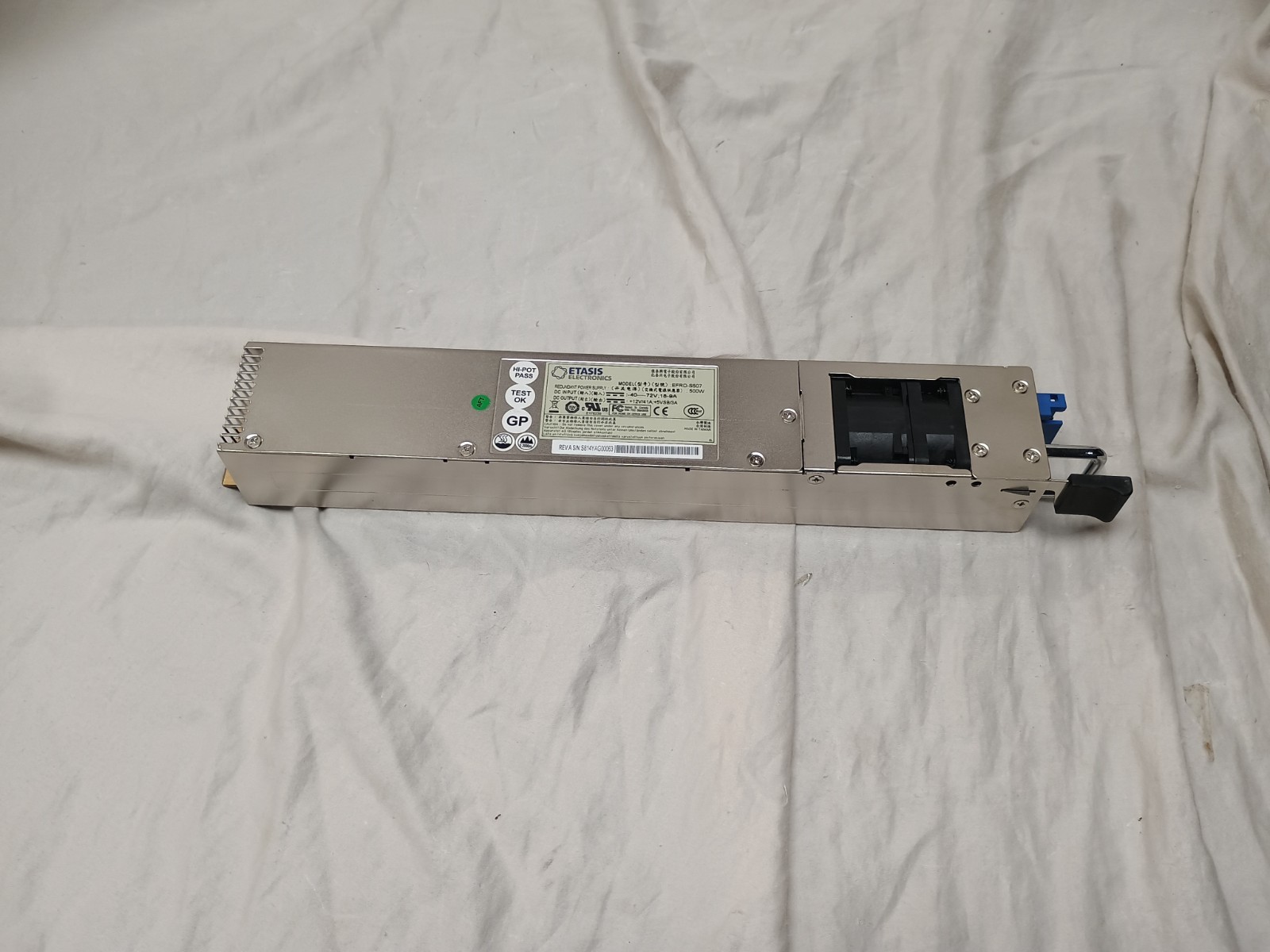 Etasis EFRP-S507H71 ERP1U 500Watts Redundant Power Supply Module