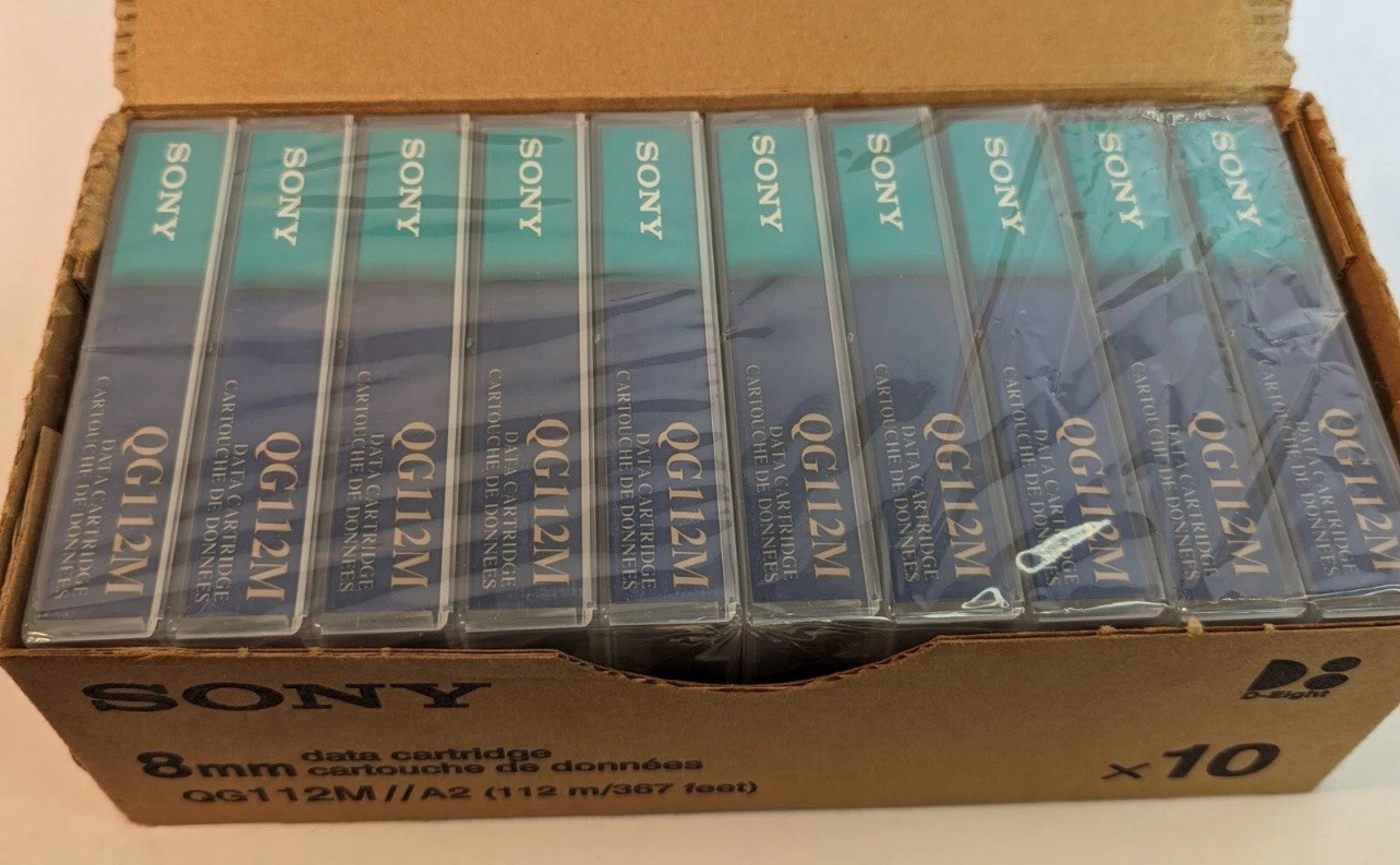 Sony Data Tape Cartridges QG112M A2 8MM 2.5/5.0GB Sealed Box Qty 10