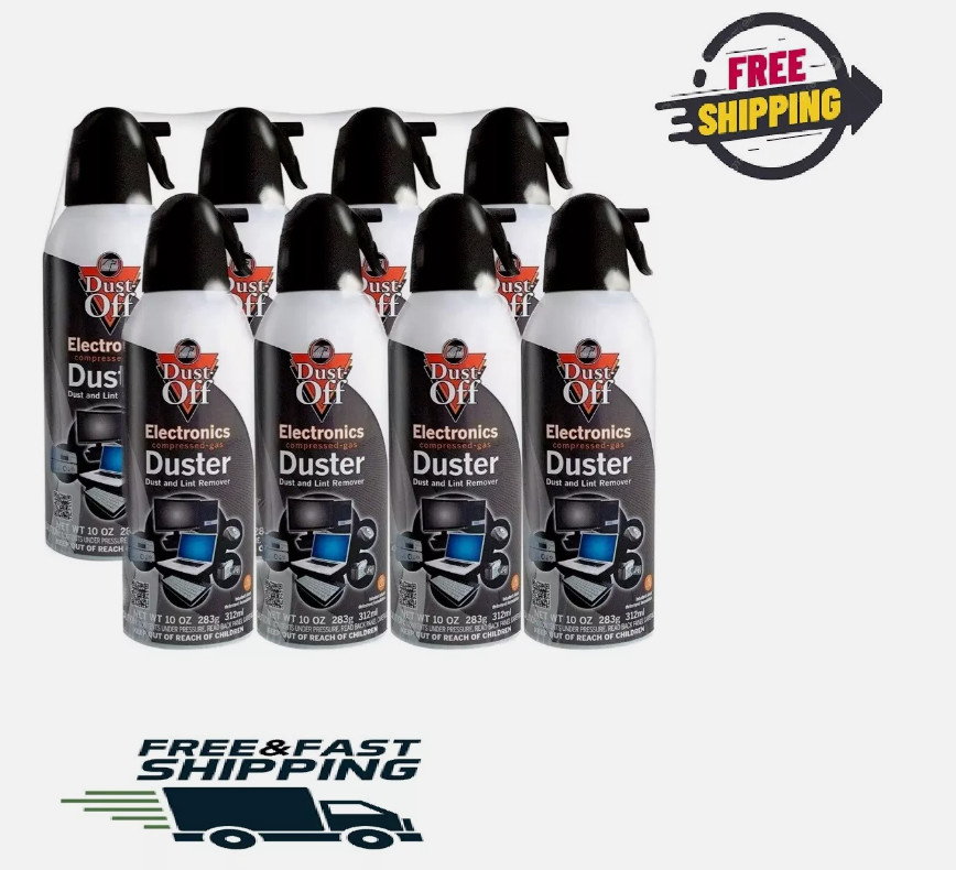 Falcon Dust-Off Compressed Gas Duster (10oz., 8 Pack). 
