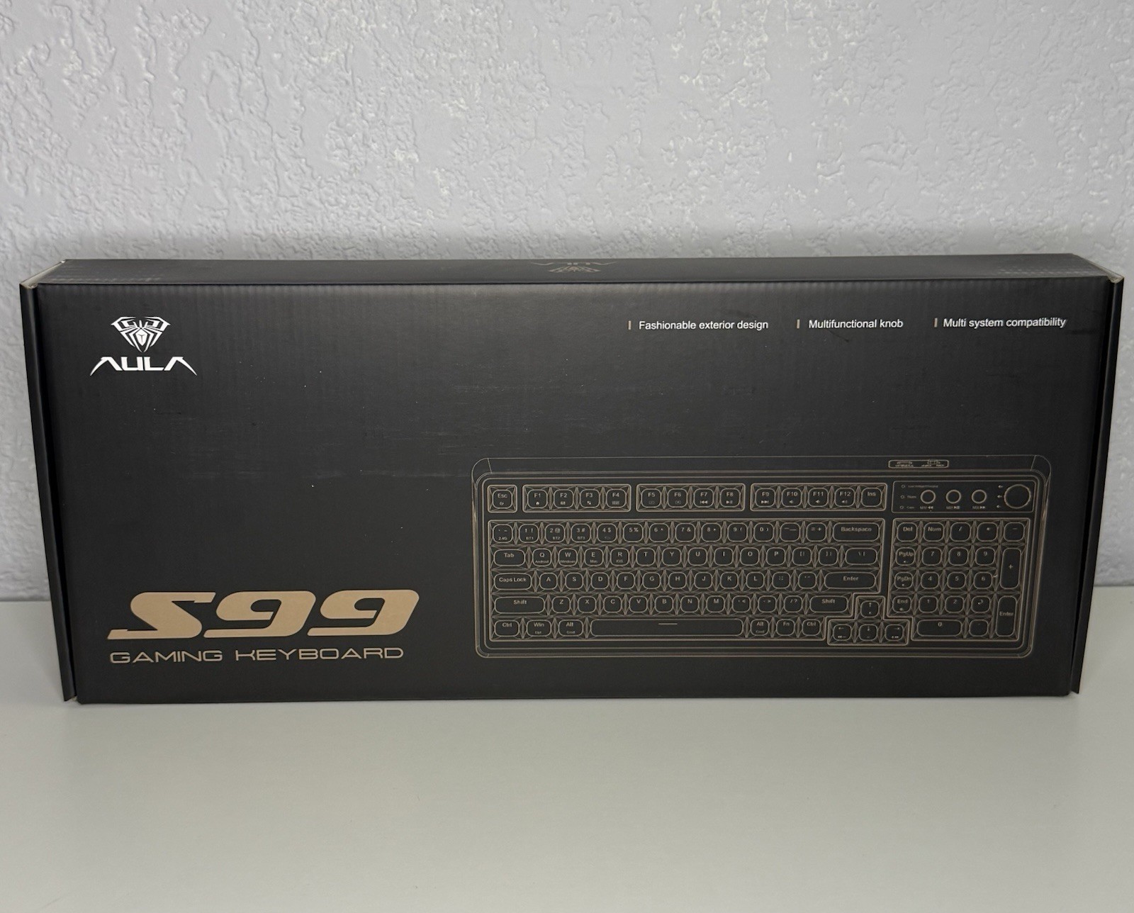 AULA S99 Tri-Mode Gaming Keyboard Black, Bluetooth/2.4G/USB-C, QWERTY
