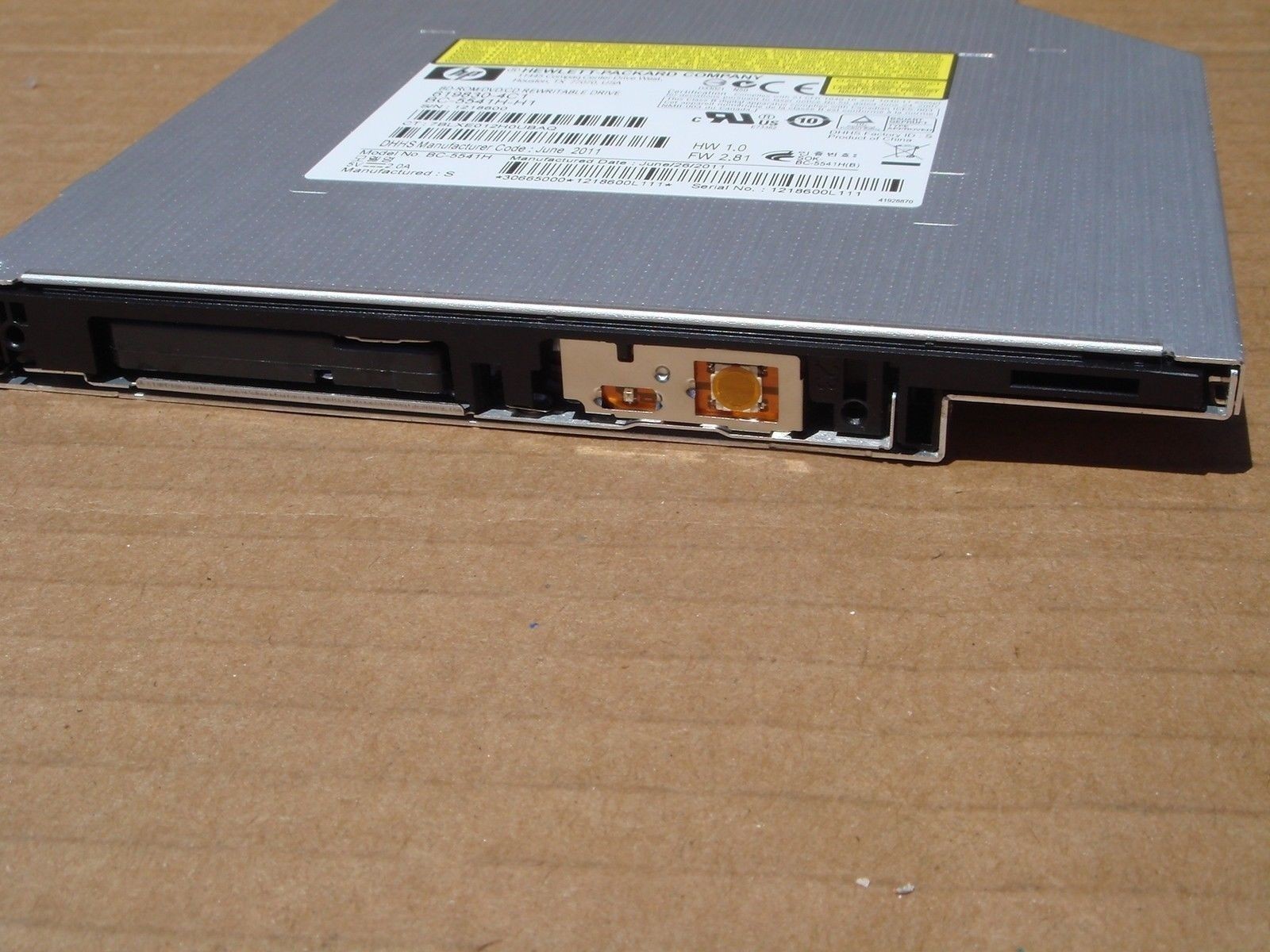 NEW Sony Optiarc BC-5541H-H1 12.7mm Tray Blu-ray Combo SATA (HP 619830-4C1)