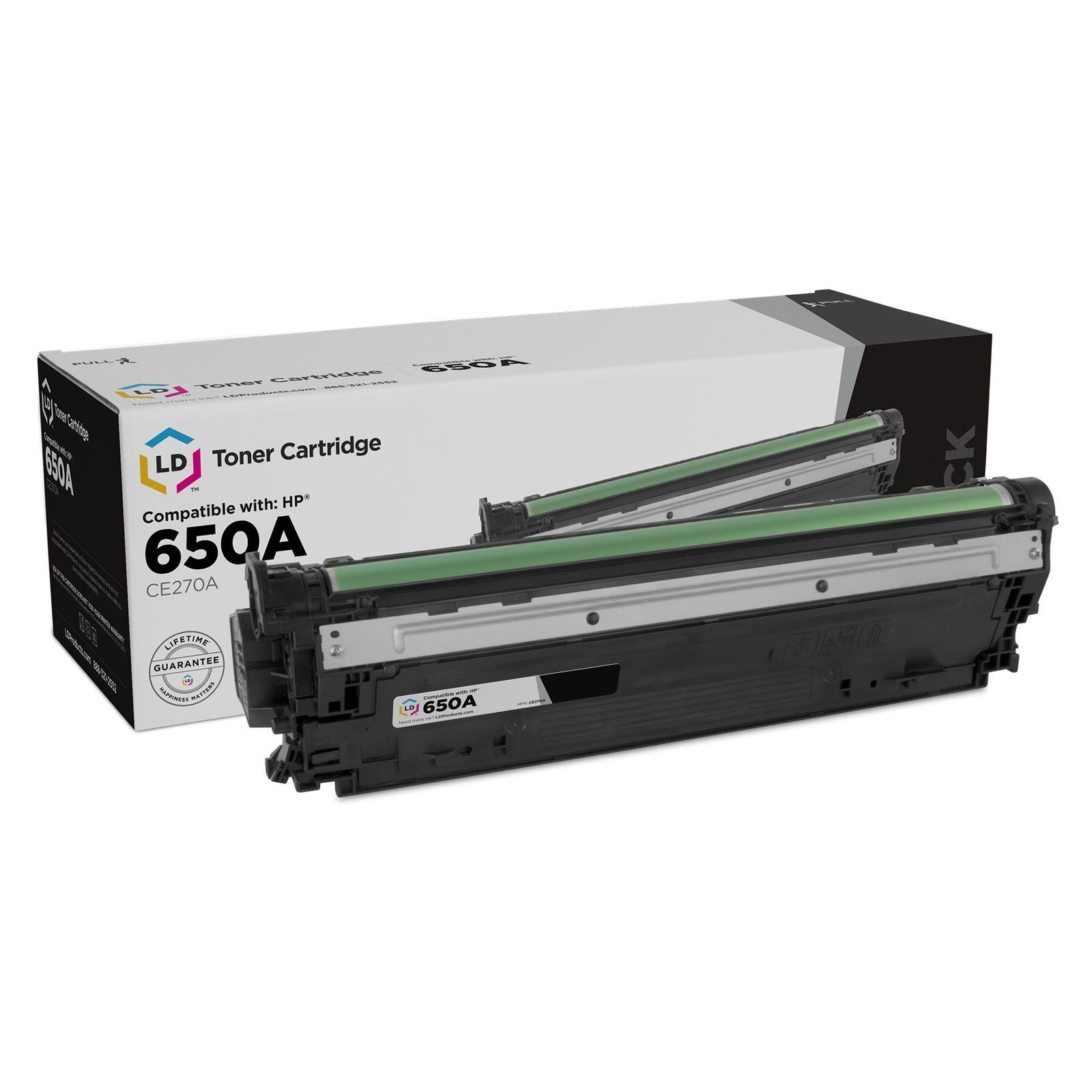LD Products Replacement for HP 650A / CE270A Black Laser Toner Cartridge