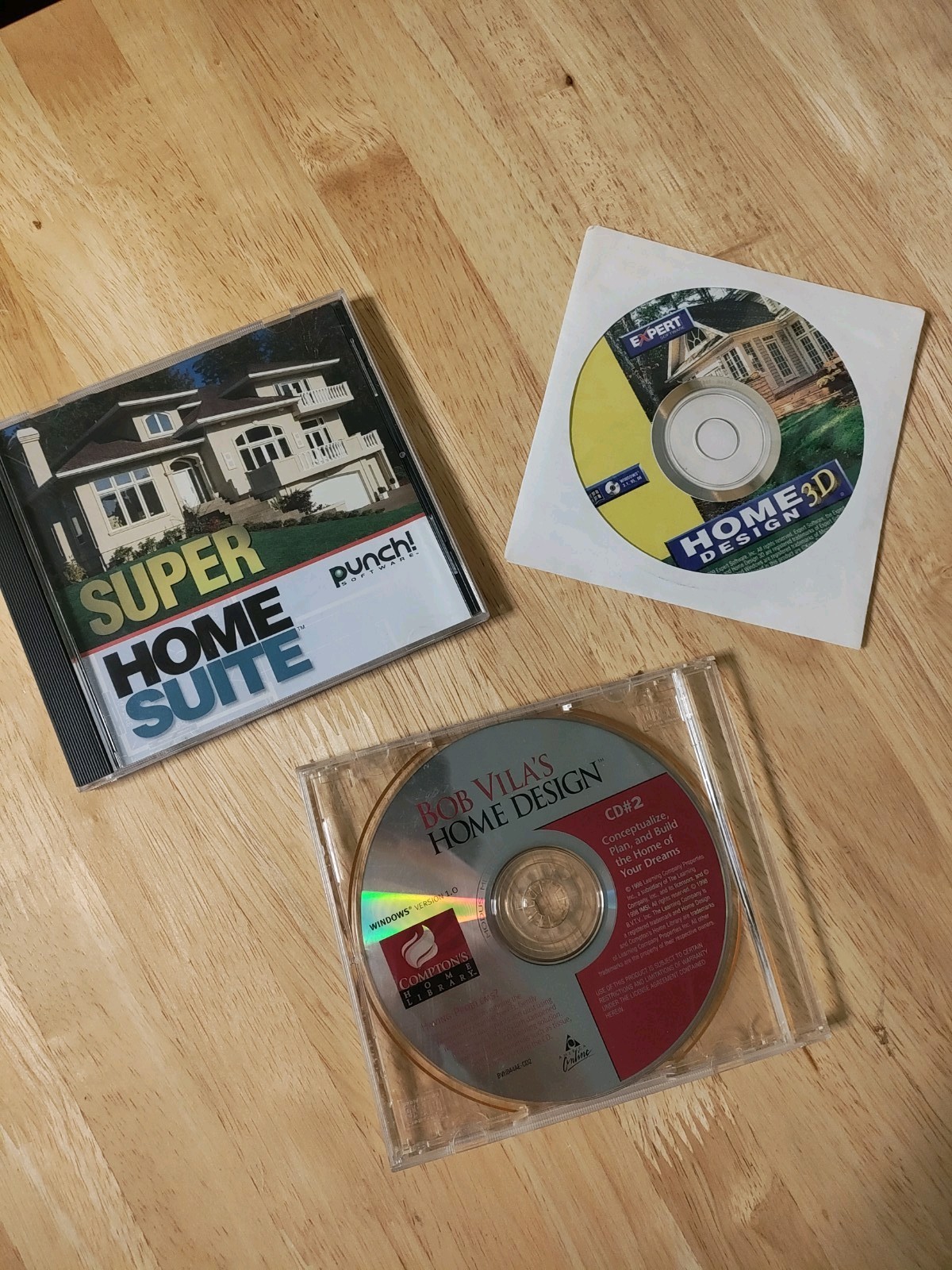 Lot 3 Home Improvement CDs for Windows PC Bob Villa  Super Home Suite 3D Design