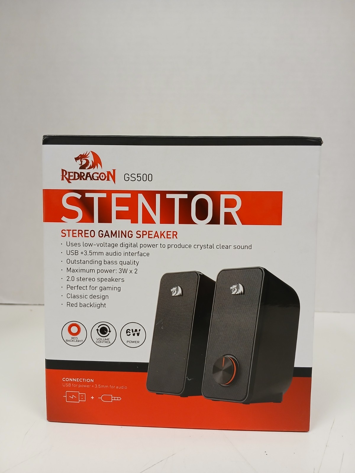 Redragon GS500 Stentor Stereo Gaming Desktop Speakers