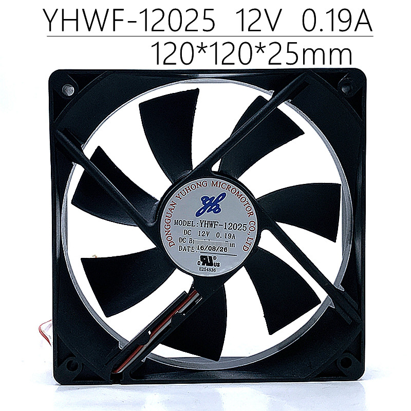 YHWF-12025 120*120*25mm 12V 0.19A 12CM Inverter desktop computer cooling fan