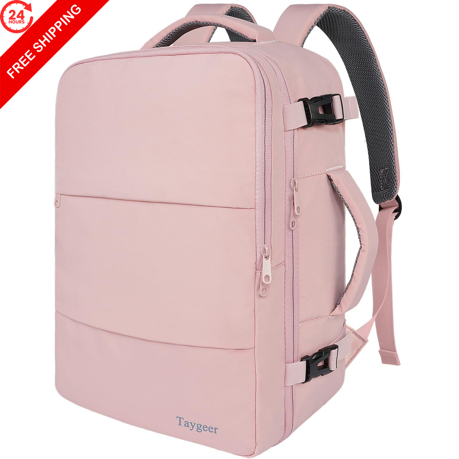 Taygeer Travel Backpack for Women, TSA Carry On Large, Amourpink