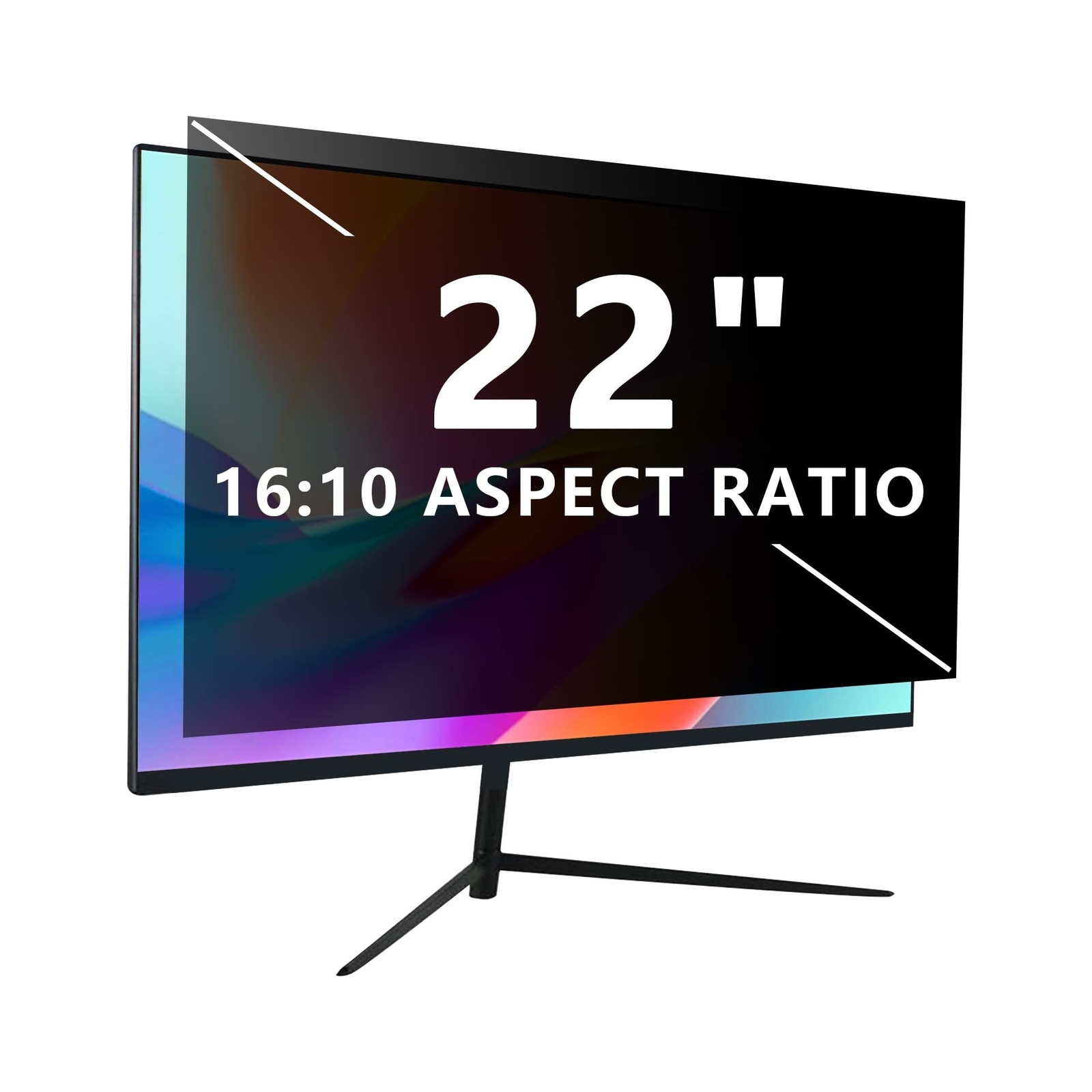 Computer privacy screen 22 inch, Removable 16:10 Aspect Ratio Widescreen Lapt...