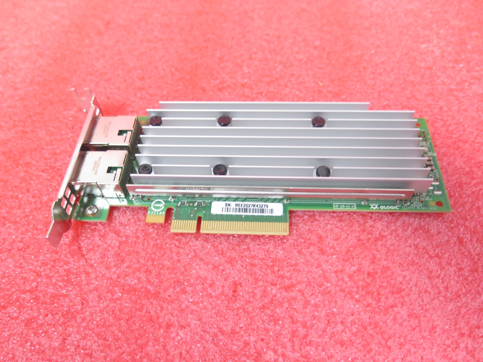 Qlogic QL41162HLJ Dual Port 10GB Base-T Dell 2J3X7 Low Profile Card